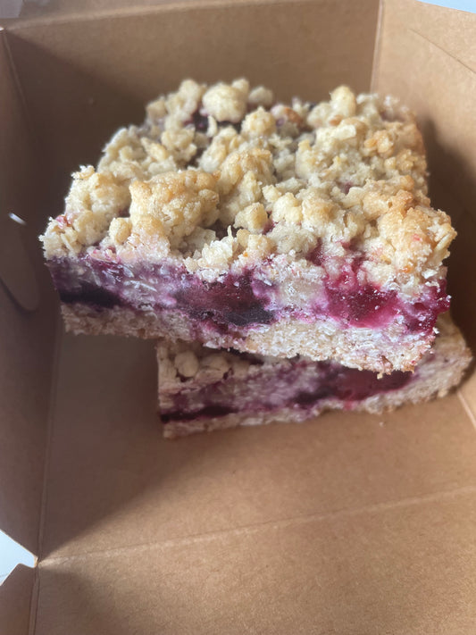 Cherry Berry Crumble Bars