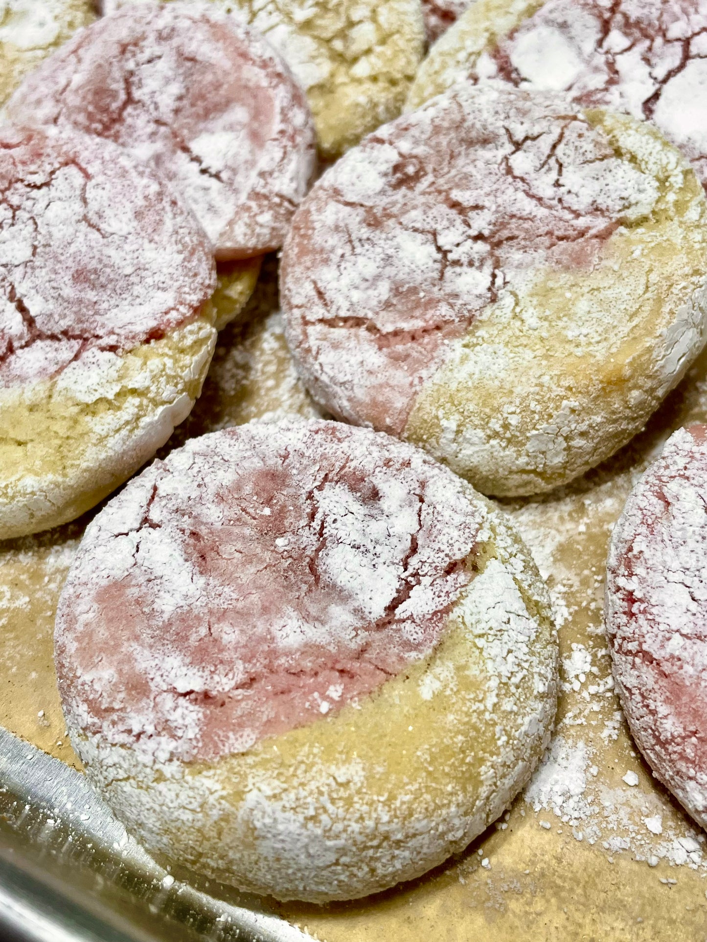 Strawberry lemon crinkle