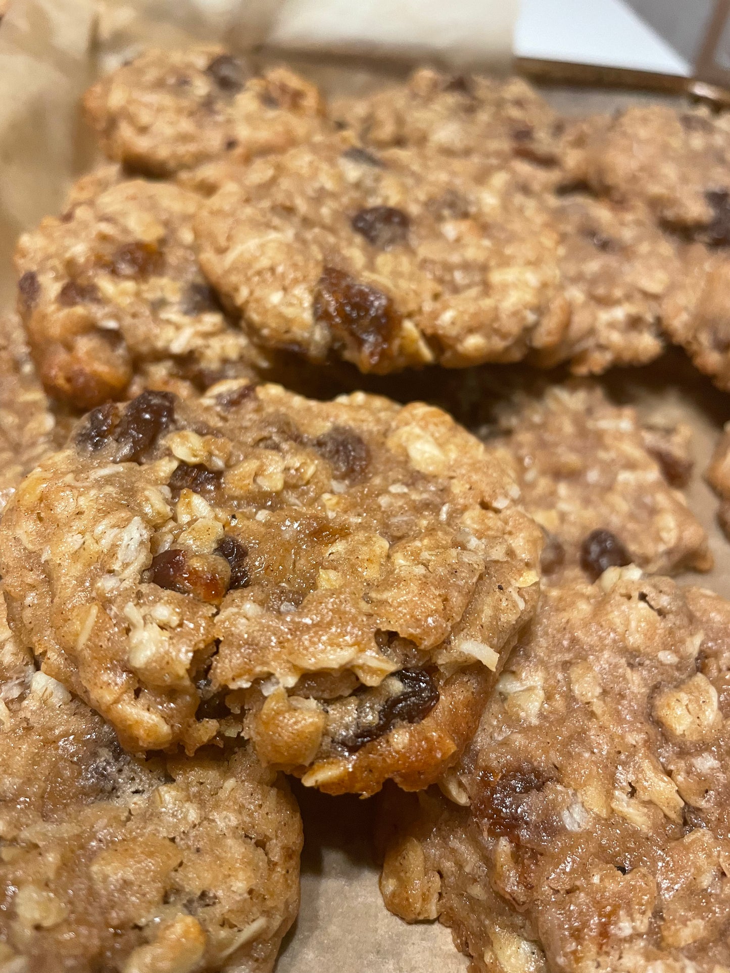 Oatmeal Coconut Raisin Cookies